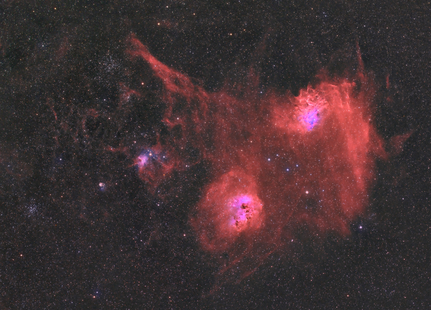 IC405 Mgawica Ponca Gwiazda i towarzyszki