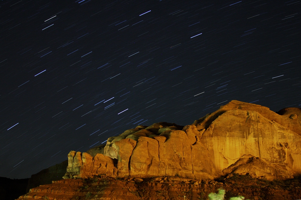 Gwiazdy nad Monument Valley