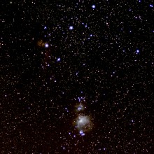Na szybko. 85mm, ok. 300x2sek, DSS, GIMP.